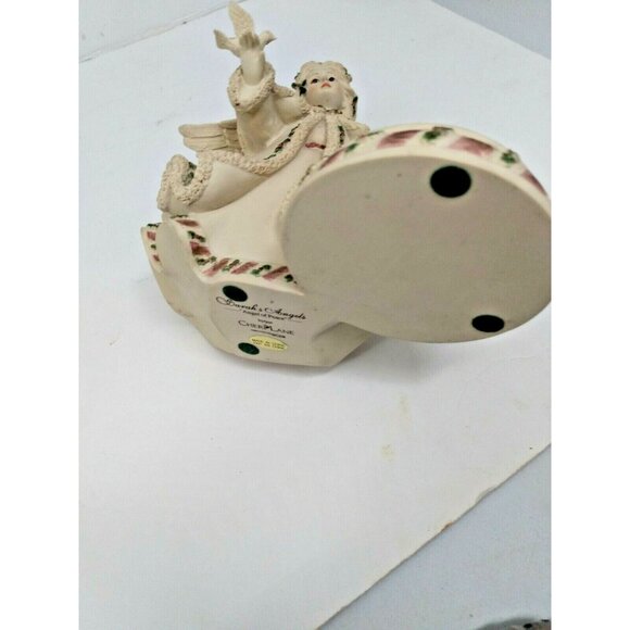 Porcelain Angel of Peace Candle Holder Figurine by Cher Lane 5 1/2" - Picture 12 of 12